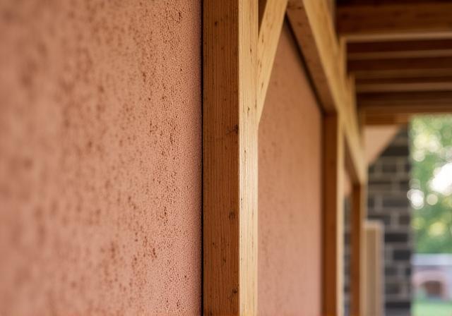 Nachhaltige Baumaterialien Lehm und Holz